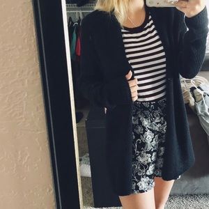 • hollister navy wool cardi •